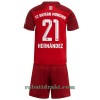 FC Bayern München Lucas Hernandez 21 Hjemme 2021-22 - Barn Draktsett